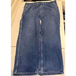Carhartt Loose Fit Carpenter Blue Jeans 44x32 Se Description